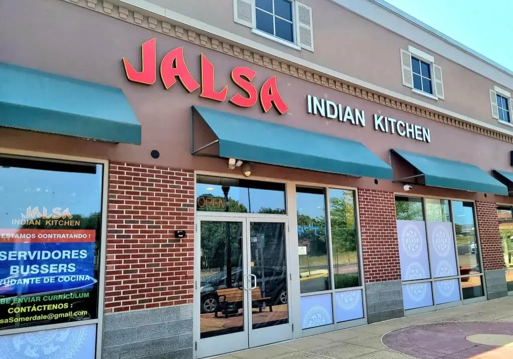 Jalsa Indian Kitchen restaurant storefront.